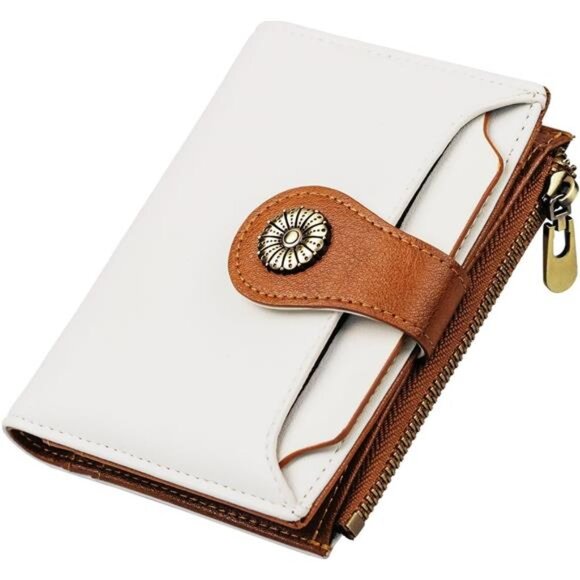 Handbags - Small Wallet Women Soft Leather Beige Camel